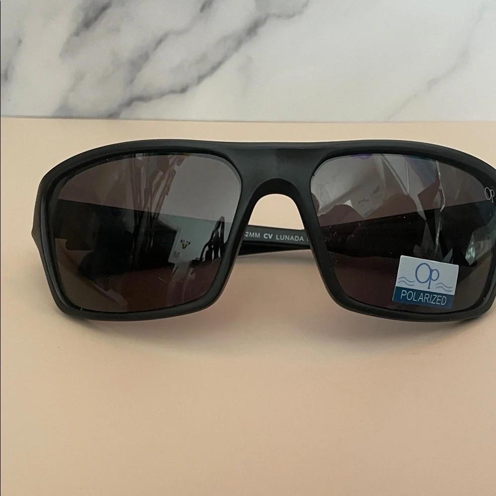 OP Matte Black Frame Unisex Polarized Sunglasses NEW
